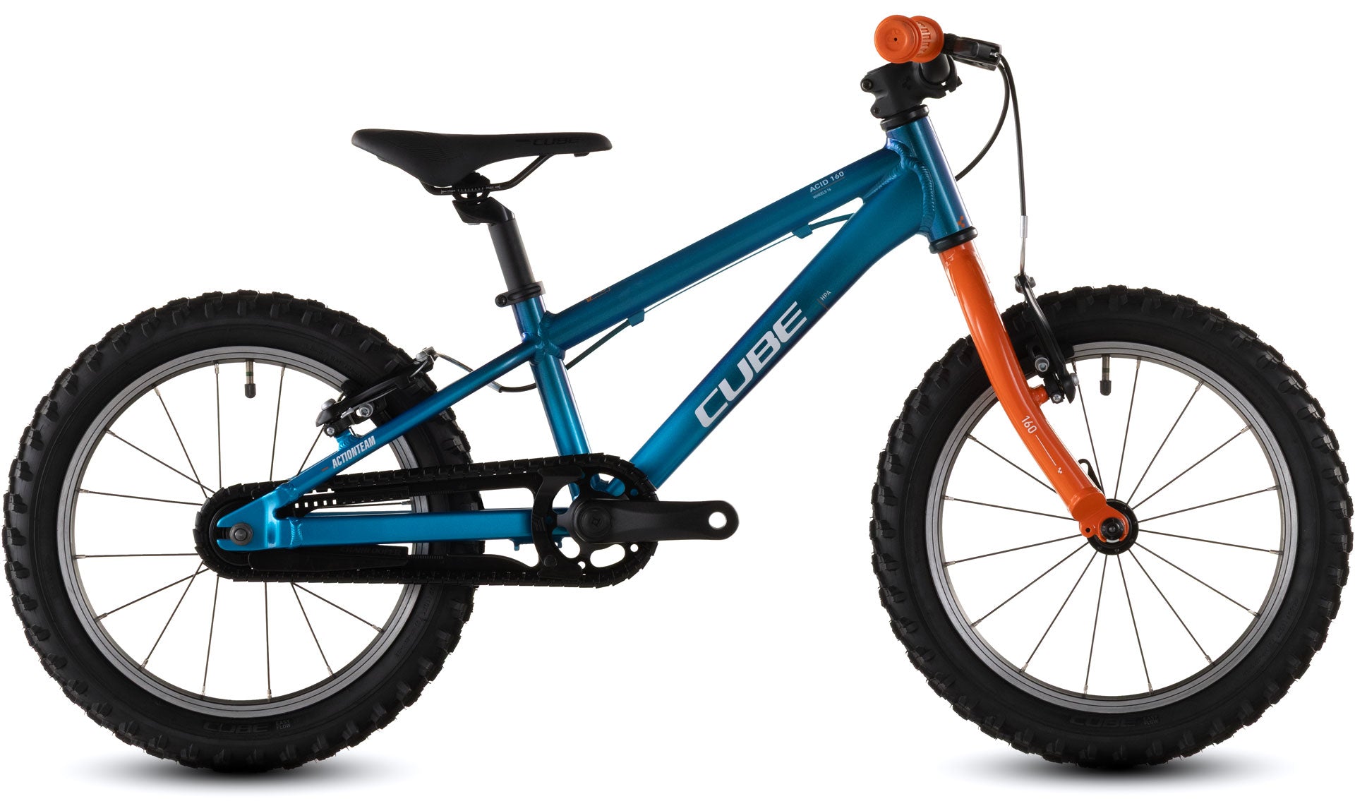 CUBE Acid 140 Actionteam 2026 - Primera bicicleta de montaña para niños con ingeniería alemana, ideal para altura 96-111 cm