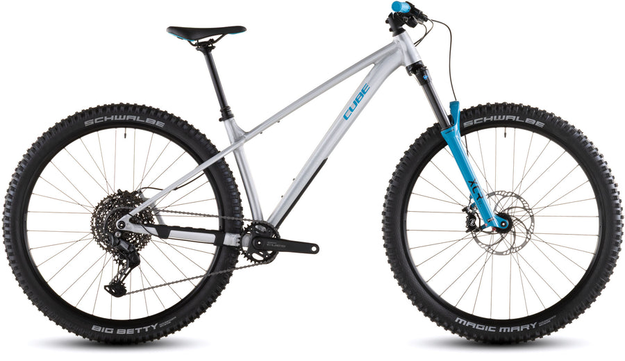 CUBE Reaction TM ONE 2026 rawmetal y blue, vista lateral