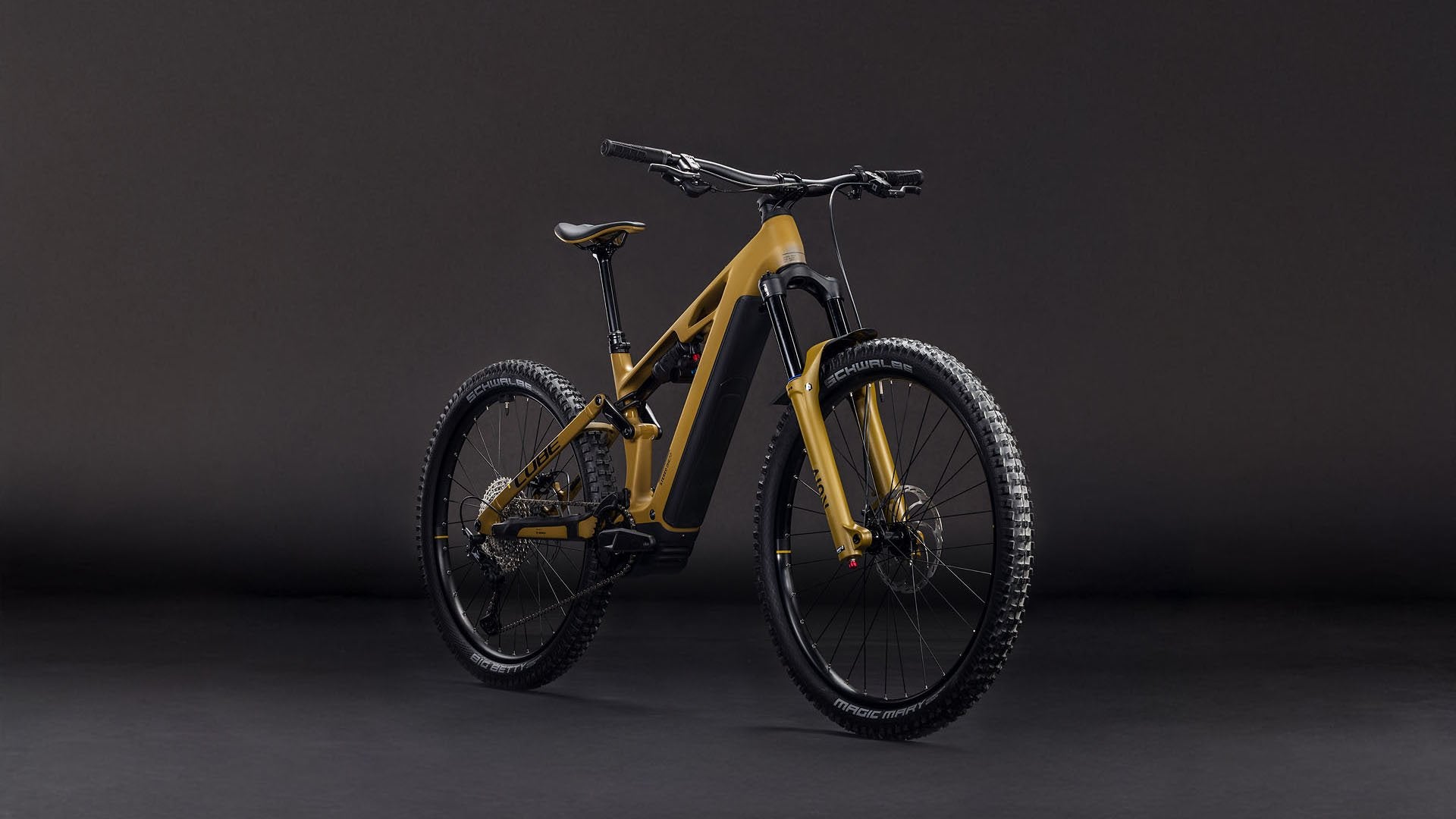 Cube alemana electrica de montaña doble suspension con motor bosch de 800 wh y 100 nm con un nuevo color y 170mm de recorrido