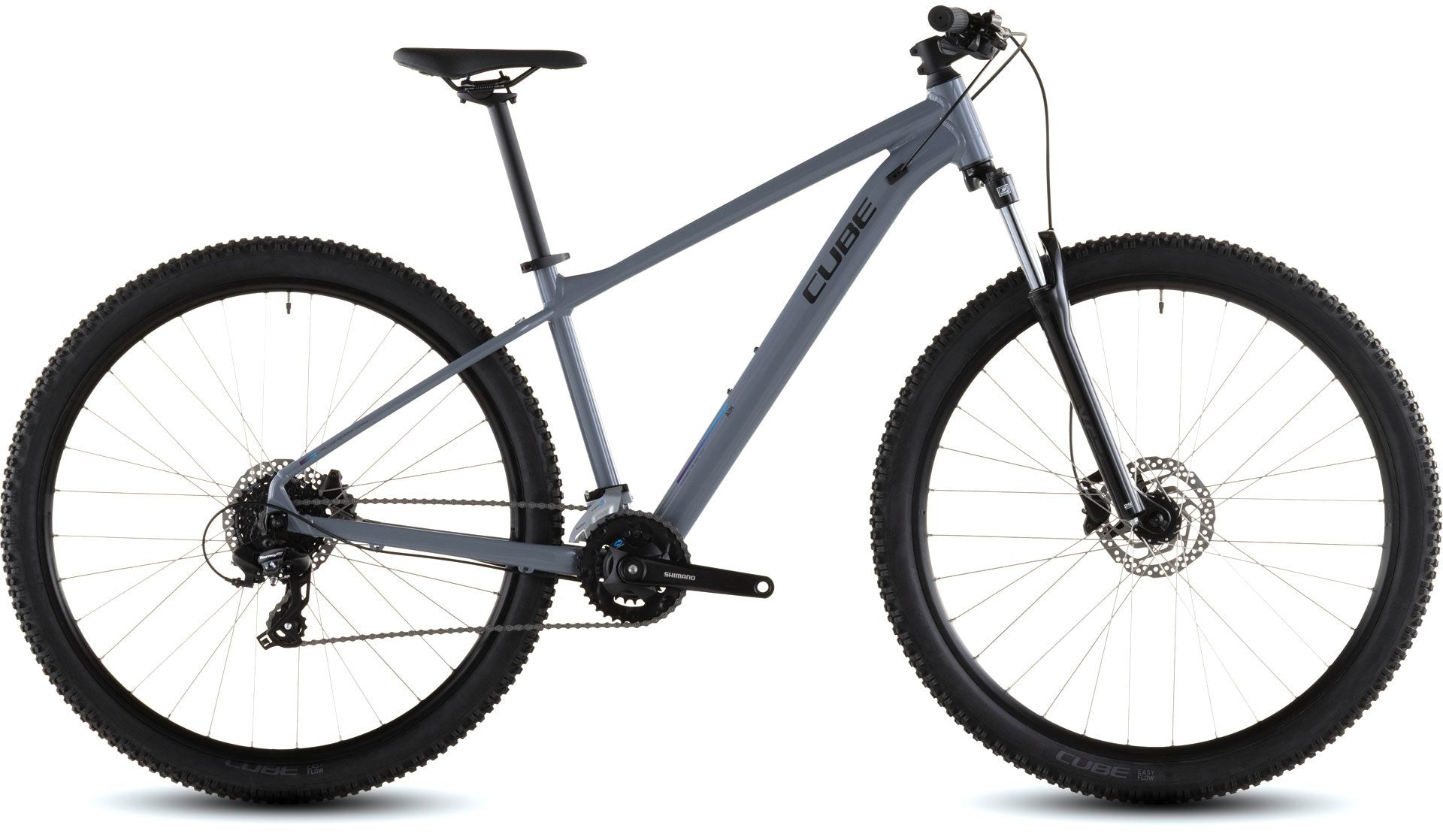 Biciclete de montaña cube aim one rigida gris 2x8