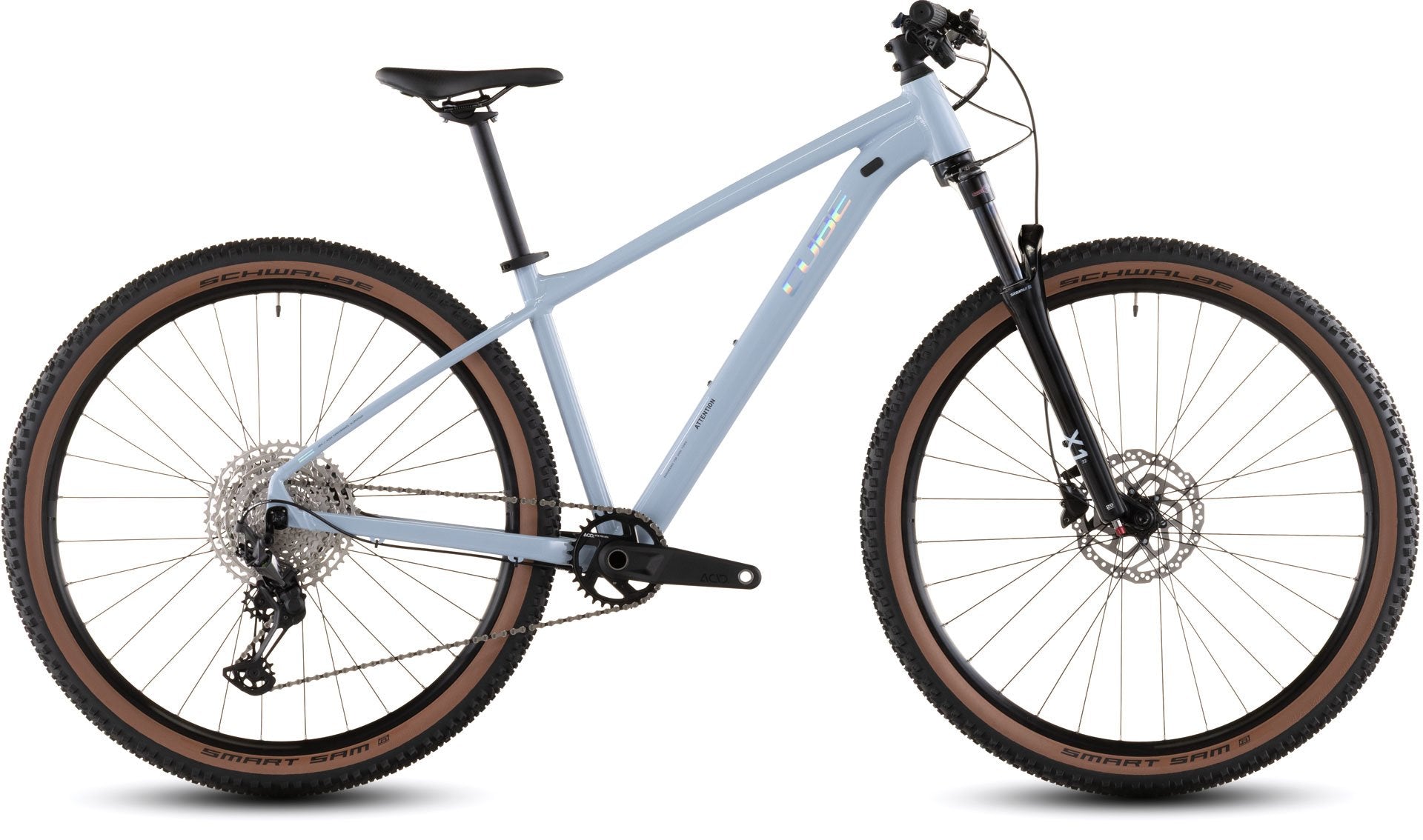 bicicleta de montaña 100mm iceblue´n´prism attention pro