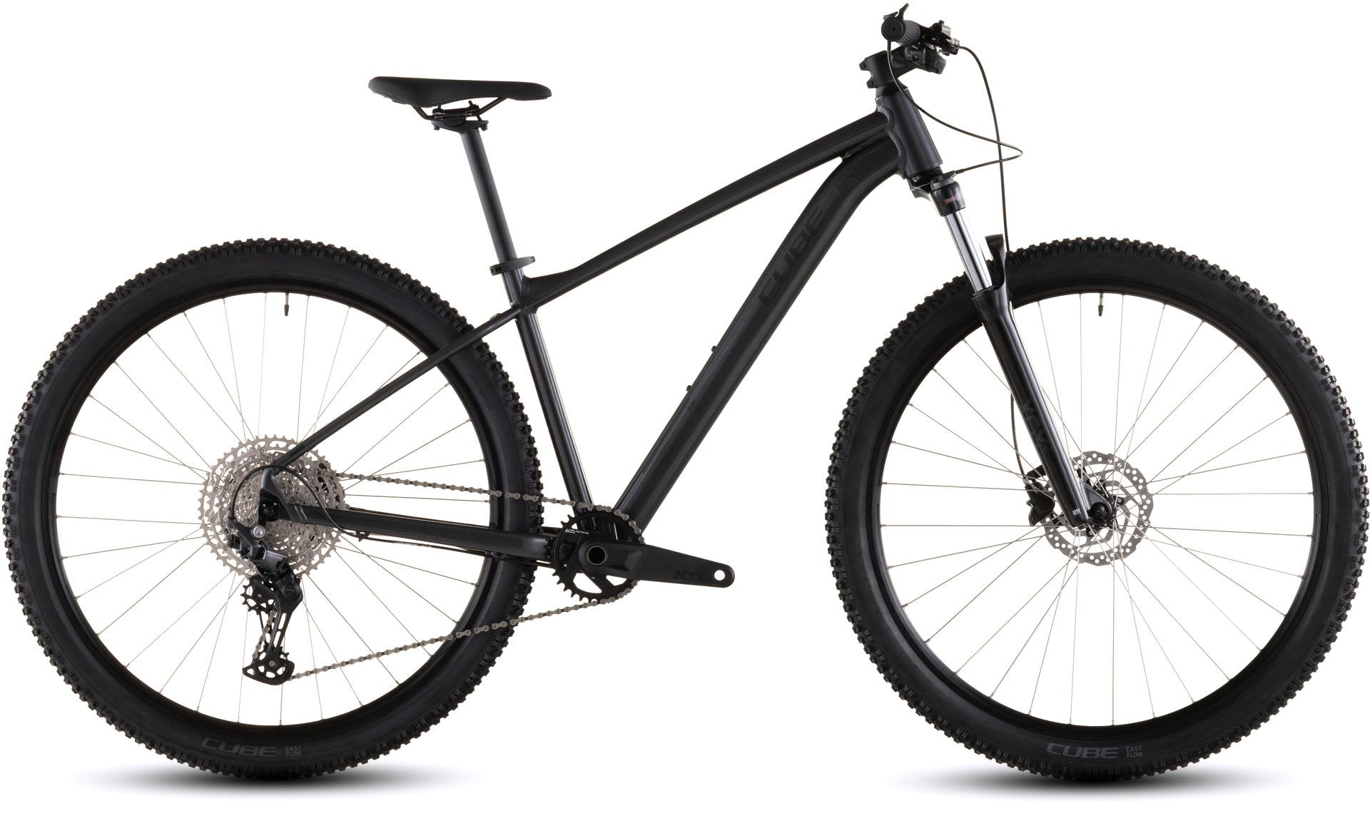 Bicicleta de montaña CUBE Aim SLX 2026 Slateblack´N´Black vista completa