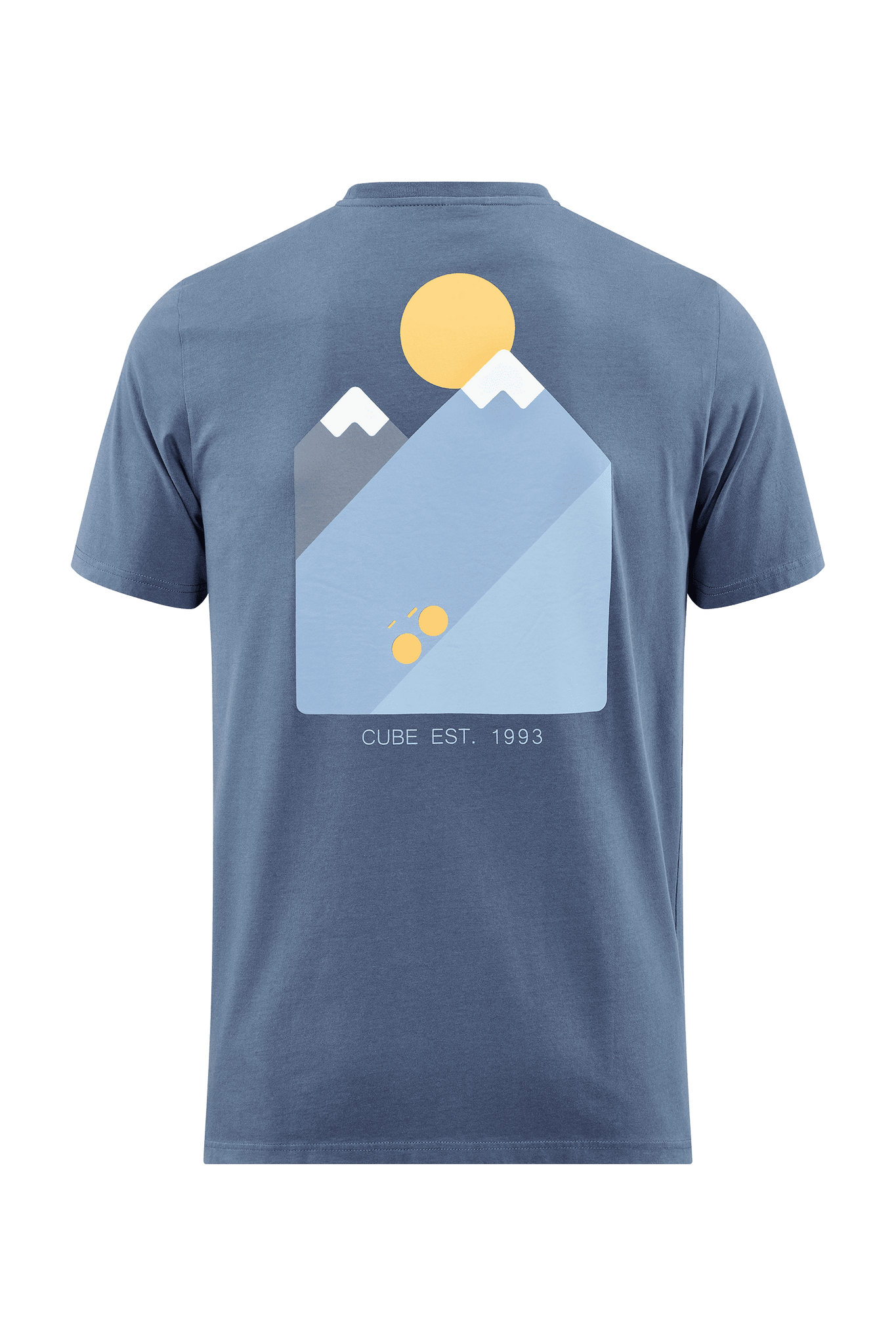 CUBE Organic T-Shirt Mountains dark blue