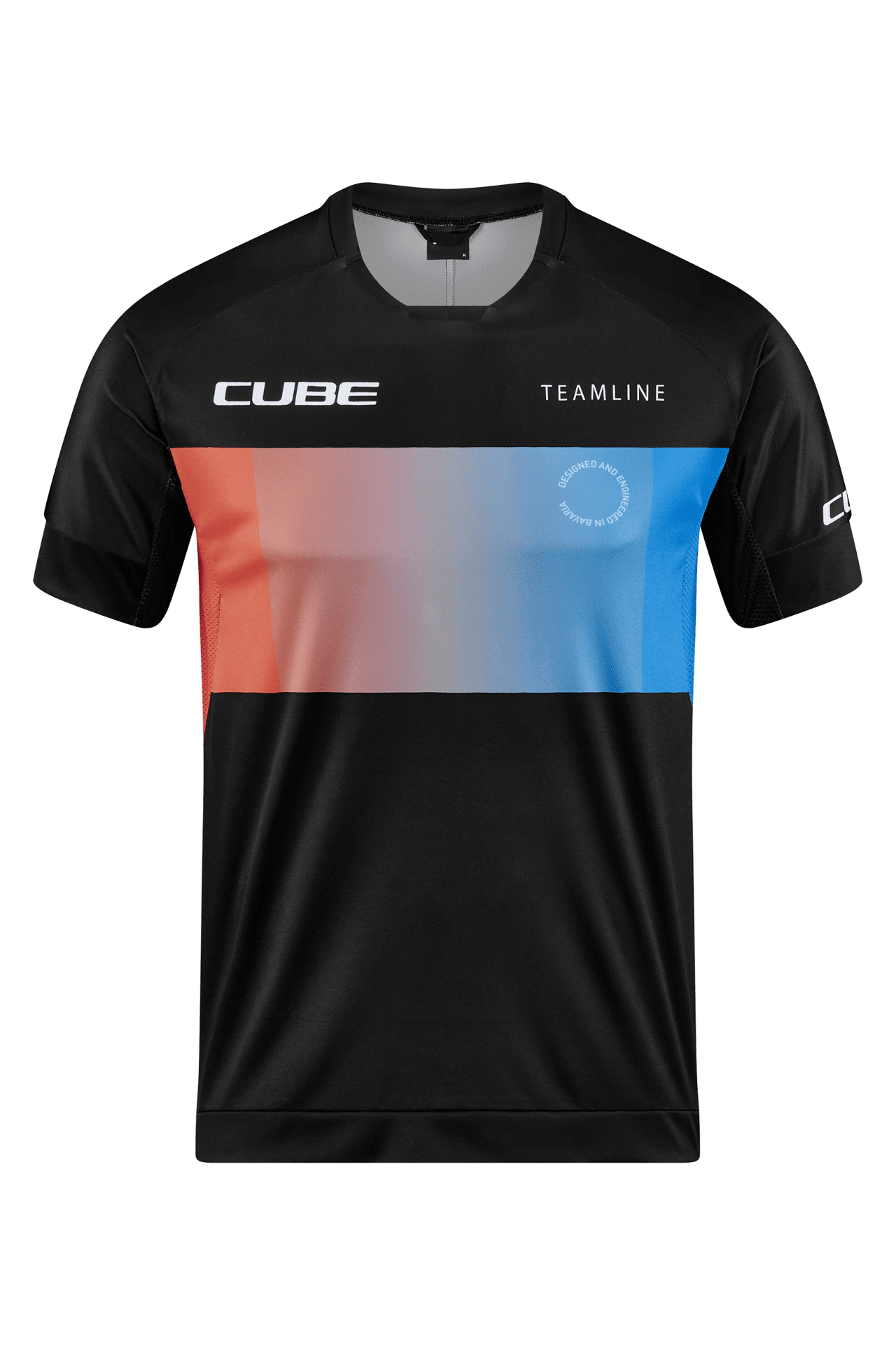CUBE TEAMLINE Roundneck Jersey S/S black´n´blue´n´red