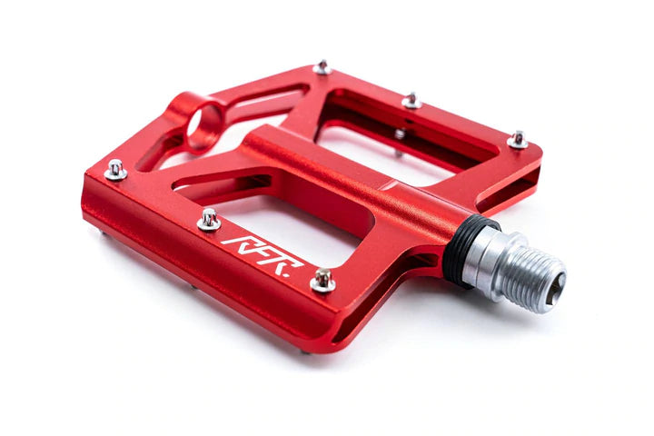 cube rfr flat pedals RFR PEDALES FLAT RACE 2.0 ROJO – Cube Bike Store MX